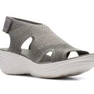 Womens Clarks Cloudsteppers Marin Sail Wedge Sandals